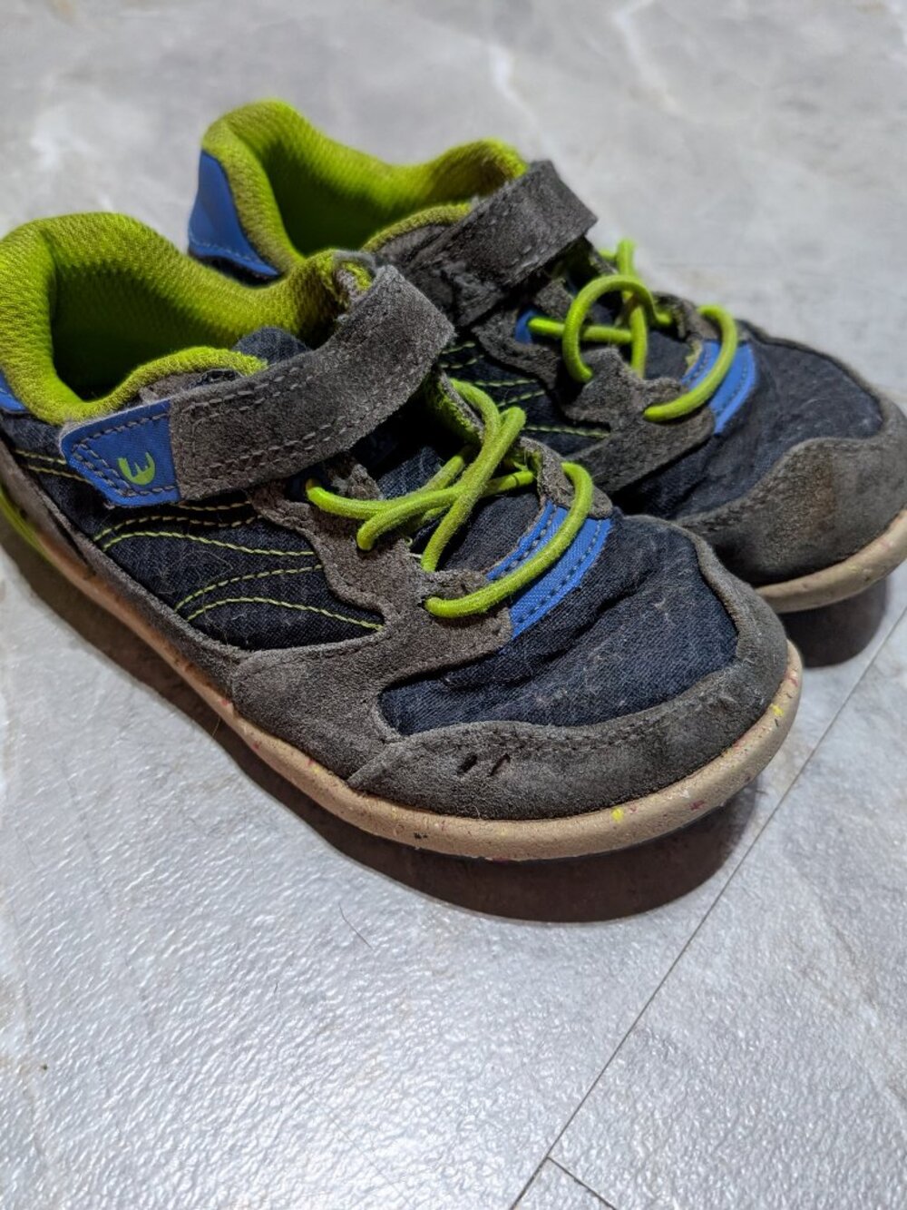 9T Navy/Green Merrell Bare Steps A83